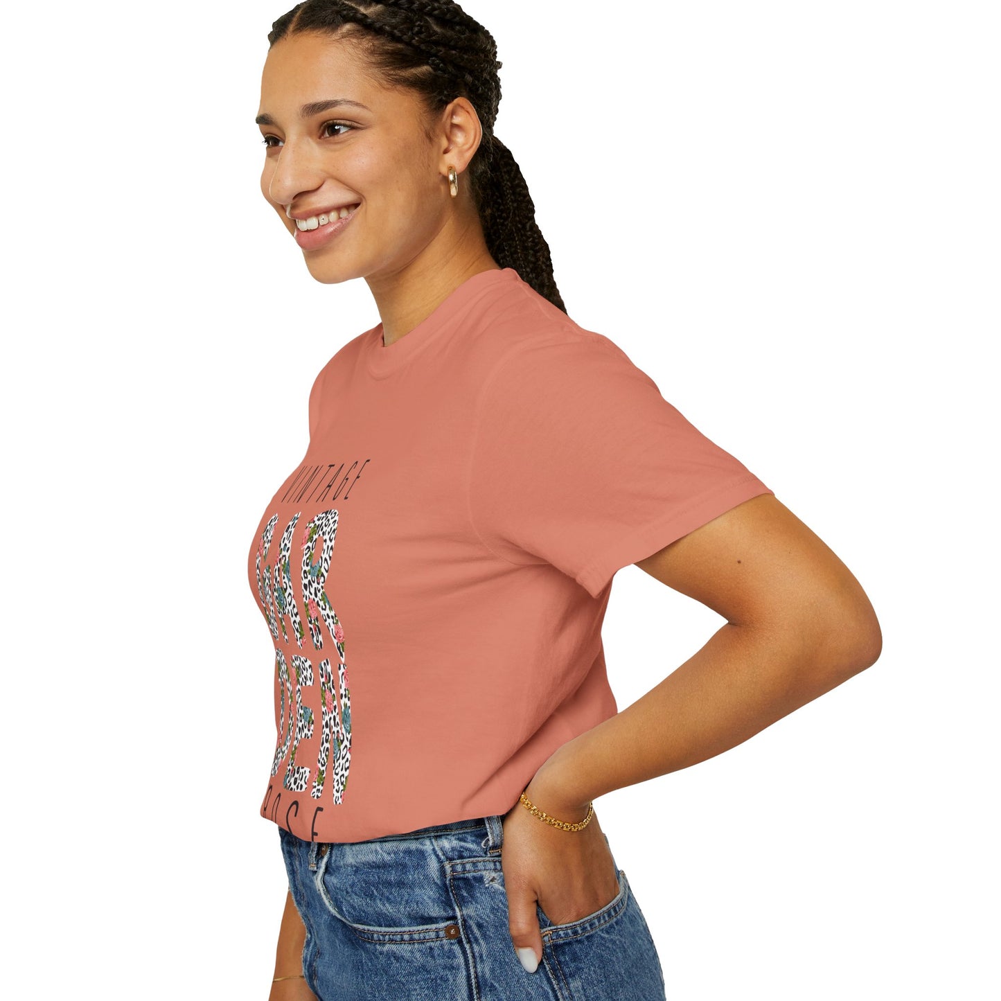 Vintage Garden Rose Heartwarming Lovely Trendy Tee Sweet Charismatic Beautiful Fragrance Happiness Unisex Heavy Cotton T-Shirt