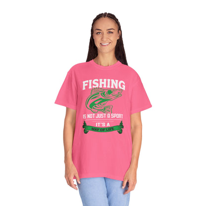 Fishing Is Not Just A Sport Reel Bait Fishing Tee Solitude Unisex Heavy Cotton T-Shirt