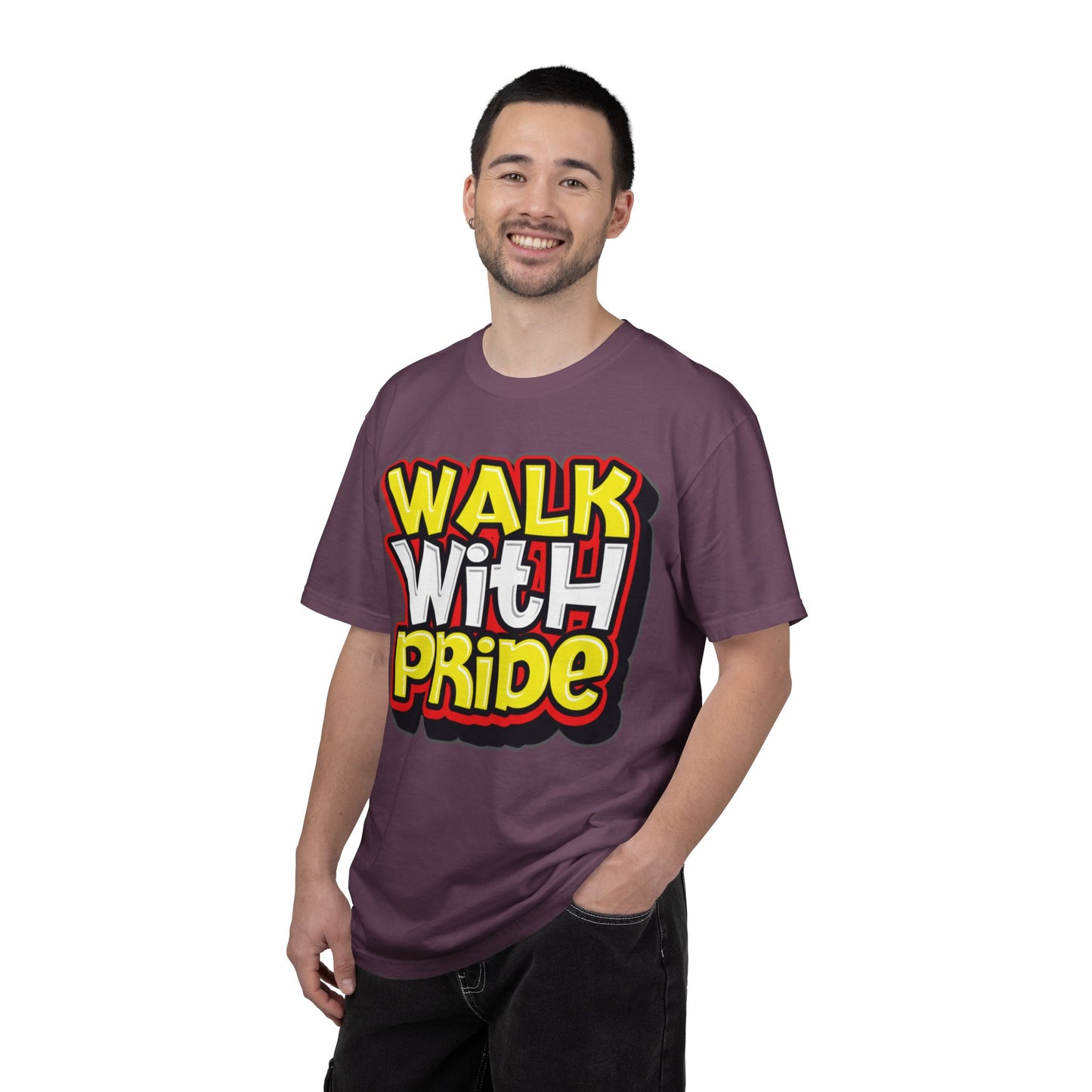 Walk With Pride Confidence Tee Aspiration Mindfulness Integrity Empowerment Unisex Heavy Cotton T-Shirt