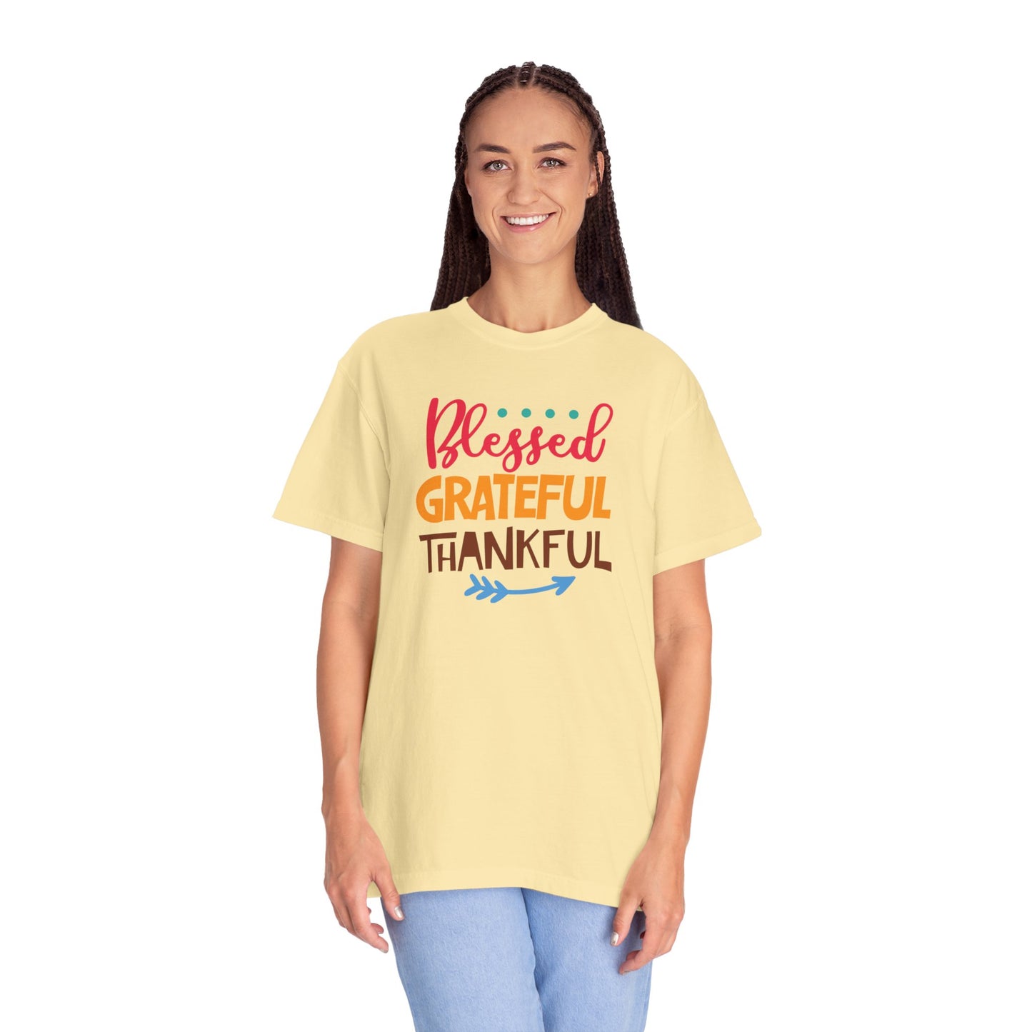 Blessed Grateful ThankfulAppreciate Everything Lovers Tee Positivity Self-Sufficiency Satisfaction Unisex Heavy Cotton T-Shirt
