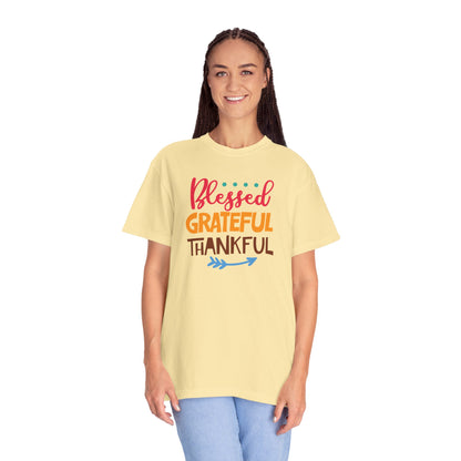 Blessed Grateful ThankfulAppreciate Everything Lovers Tee Positivity Self-Sufficiency Satisfaction Unisex Heavy Cotton T-Shirt