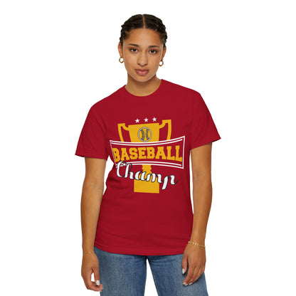 Baseball Champ Tee Bullpen Pitcher Bats League Game Sports Unisex Heavy Cotton T-Shirt