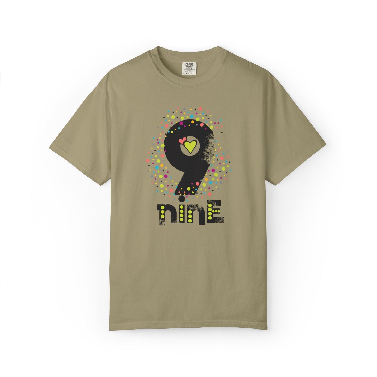 9 Nine Number Flowers Heartwarming Lovely Trendy Tee Sweet Charismatic Beautiful Fragrance Rose Unisex Heavy Cotton T-Shirt