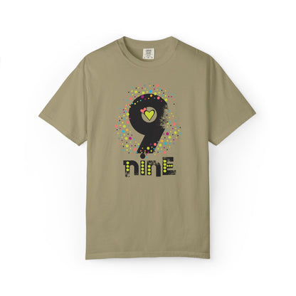 9 Nine Number Flowers Heartwarming Lovely Trendy Tee Sweet Charismatic Beautiful Fragrance Rose Unisex Heavy Cotton T-Shirt