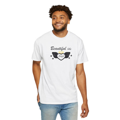 Beautiful Like Angel Politeness Tee Confidence Boost Stunning Gracefulness Unisex Heavy Cotton T-Shirt
