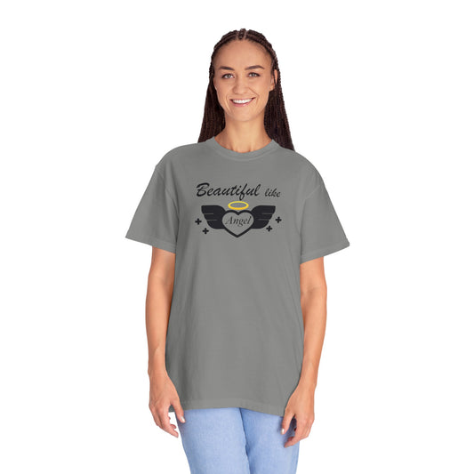 Beautiful Like Angel Politeness Tee Confidence Boost Stunning Gracefulness Unisex Heavy Cotton T-Shirt