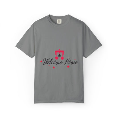 Welcome Home Peaceful Paradise Tee Cherished Space Heartfelt Haven Unisex Heavy Cotton T-Shirt