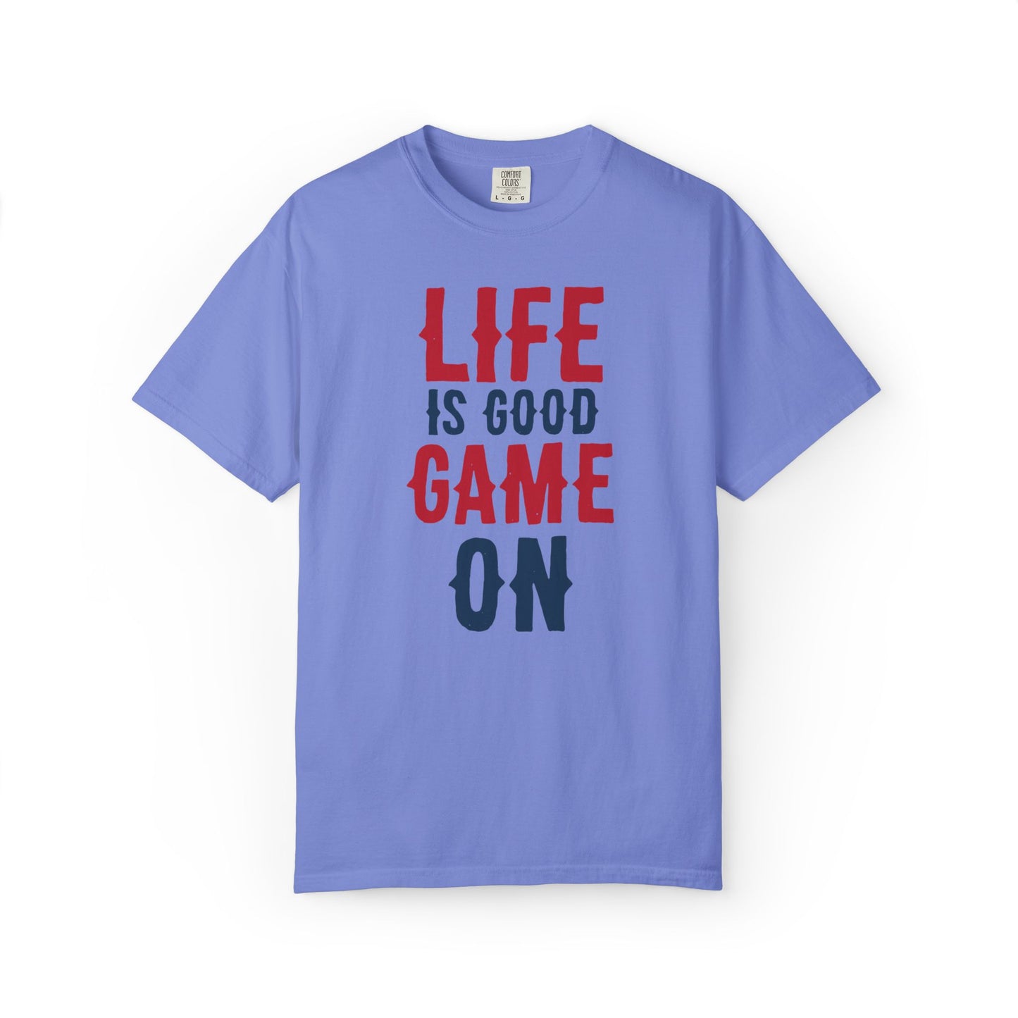 Life Is Good Game On Baseball Player Grand Slam Performers Tee Infield Magicians Batting Champions Unisex Heavy Cotton T-Shirt