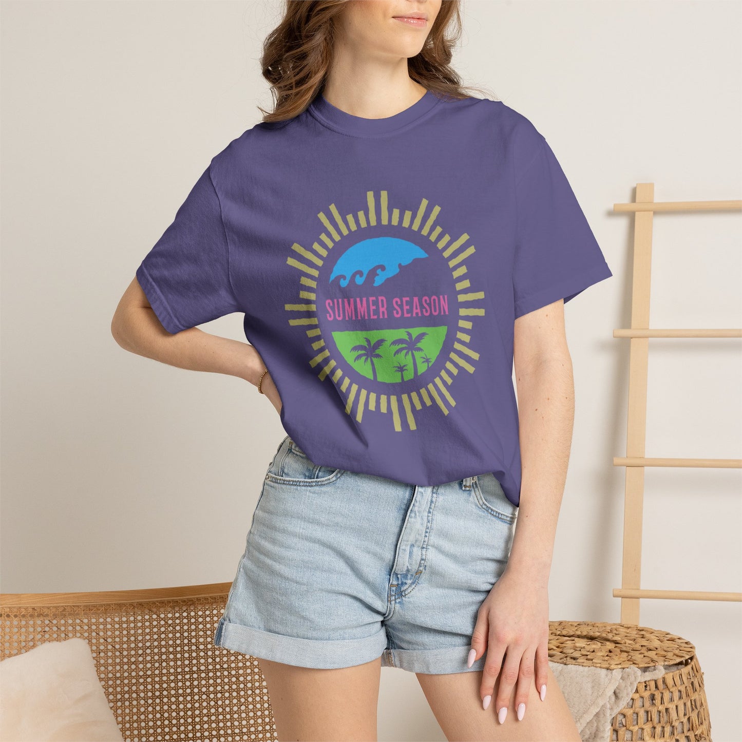Summer Season Heat Long Days Cool Tee Unisex Heavy Cotton T-Shirt