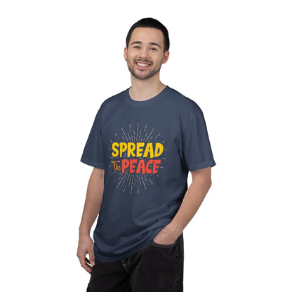 Spread The Peace Trendy Tee Encouraging Anti-violence Unity Kindness Humble Positivity Unisex Heavy Cotton T-Shirt