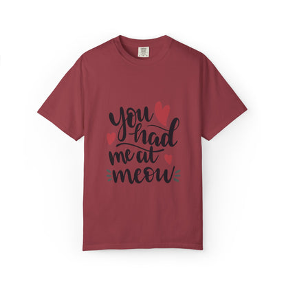 You Had Me At Meow Cats Elegance Tee Unique Furry Charms Quirks And Charisma Unisex Heavy Cotton T-Shirt