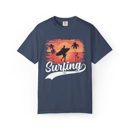 Exciting Surfing Catch The Wave Barrels & Breaks Shortboard Beach Vibes Unisex Heavy Cotton T-Shirt