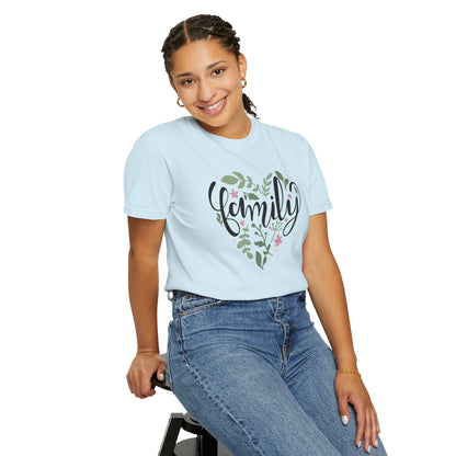 Family Trendy Tee Hug Rainbow Passion Unconditional Soulful Connection Siblings Love Parents Unisex Heavy Cotton T-Shirt