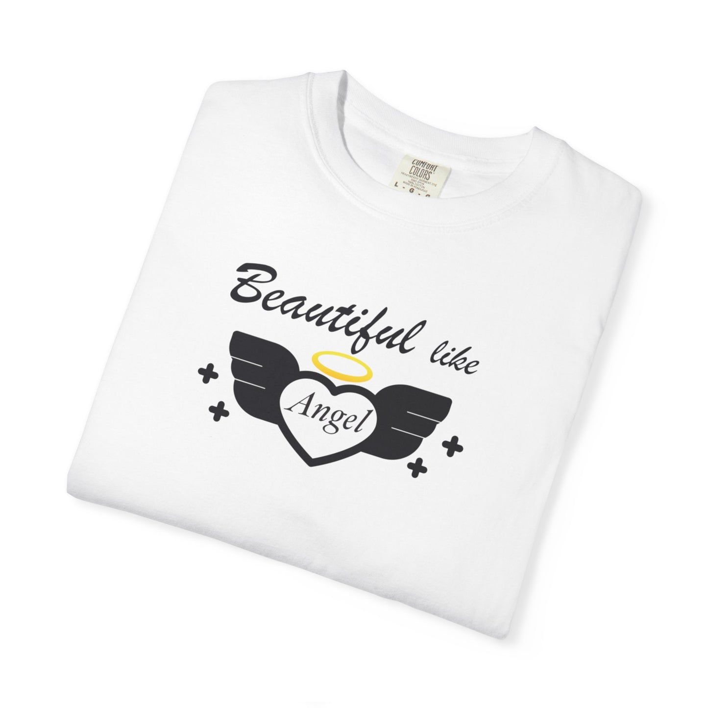 Beautiful Like Angel Politeness Tee Confidence Boost Stunning Gracefulness Unisex Heavy Cotton T-Shirt