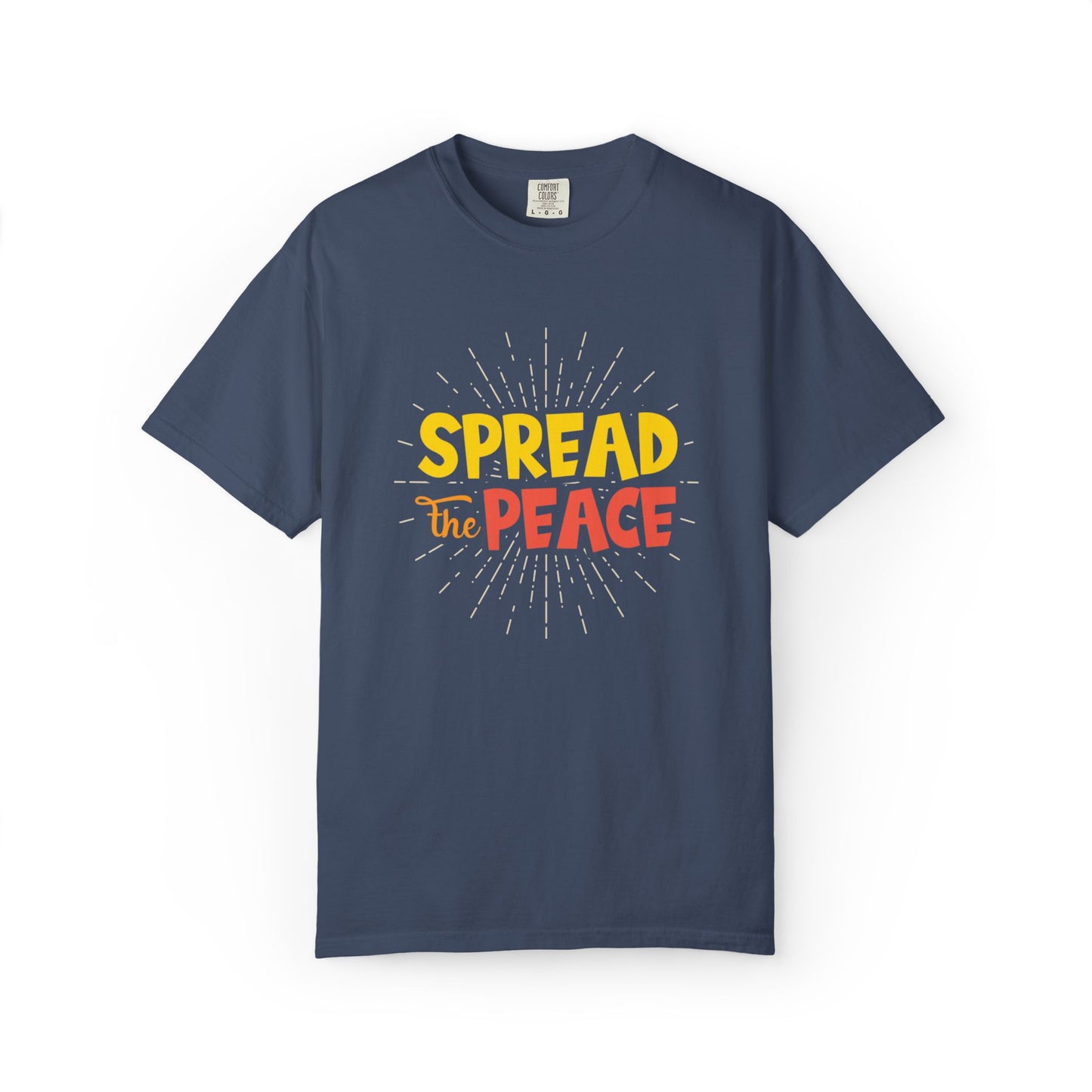 Spread The Peace Trendy Tee Encouraging Anti-violence Unity Kindness Humble Positivity Unisex Heavy Cotton T-Shirt