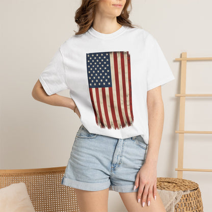 Flag USA - Unisex Garment-Dyed T-shirt