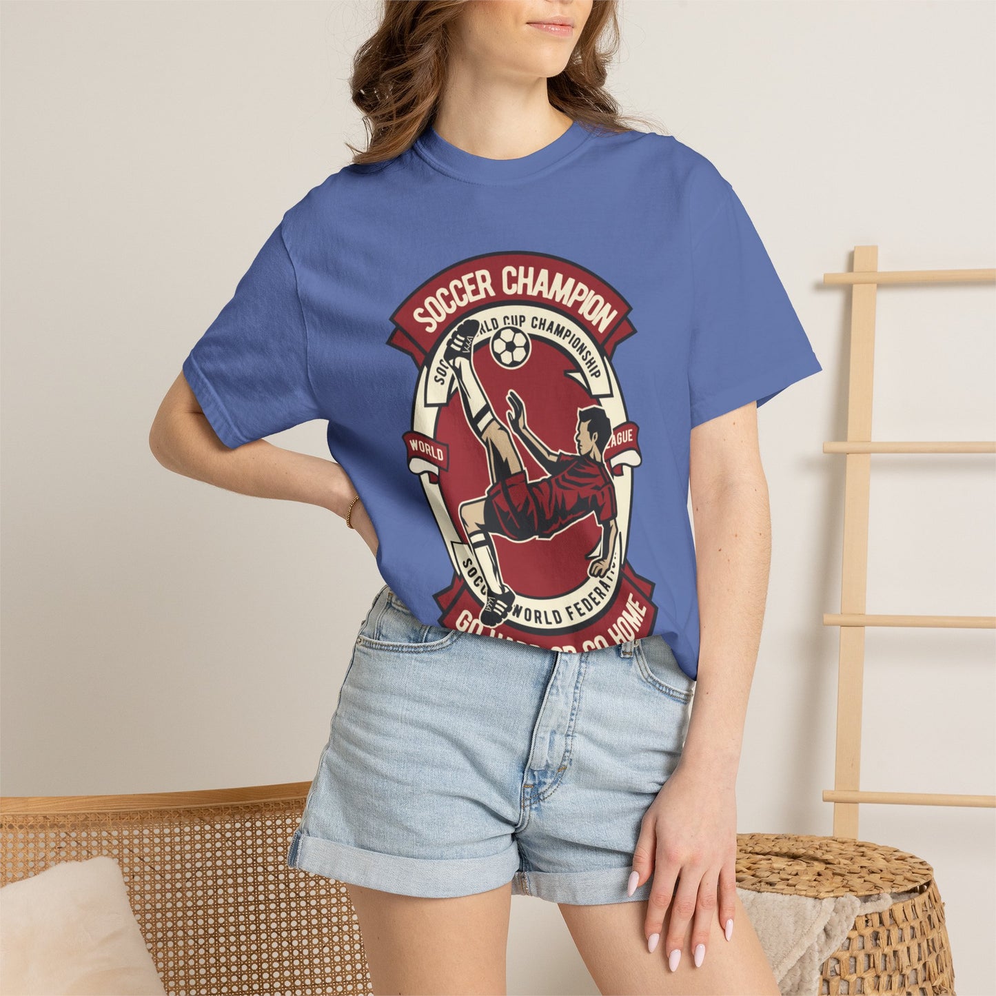 Soccer Champion Heartwarming Sweet Tee Charismatic Passion Unisex Heavy Cotton T-Shirt