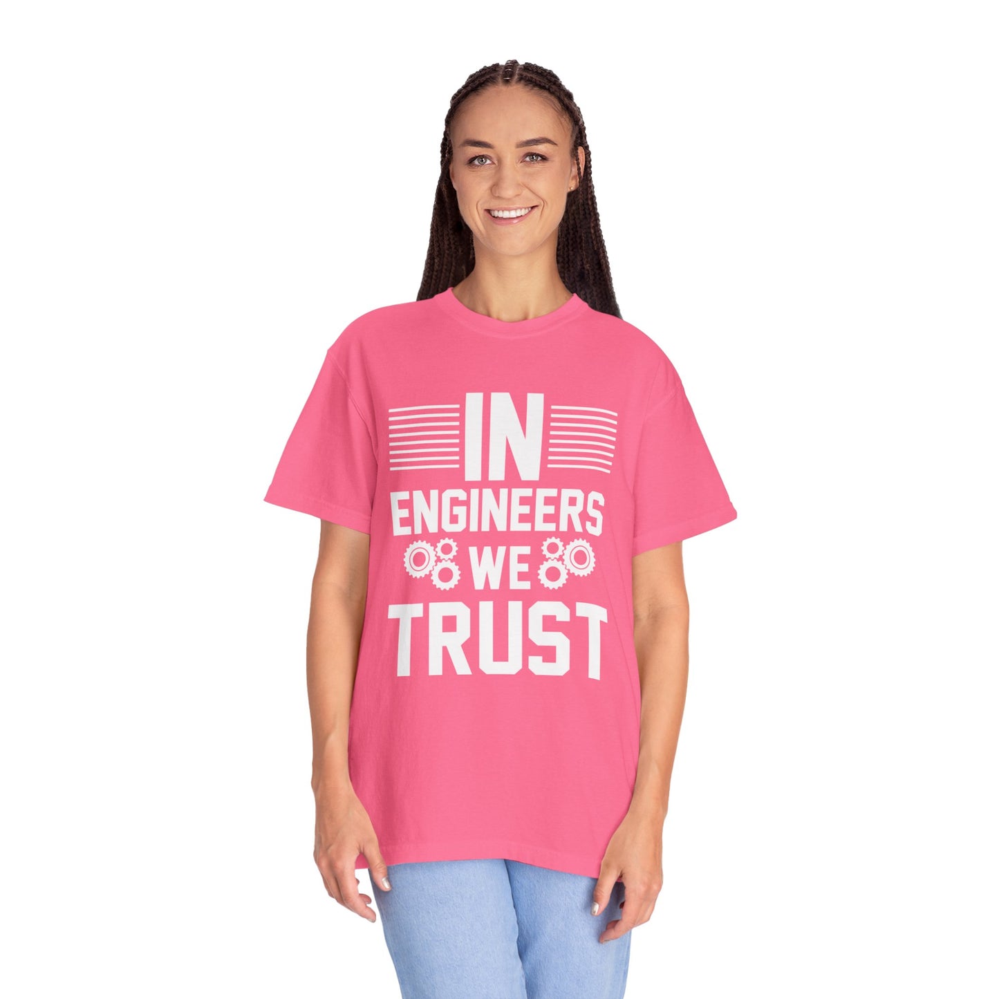 In Engineers We Trust Critical Thinking Problem-Solving Sarcastic Adaptability Unisex Heavy Cotton T-Shirt