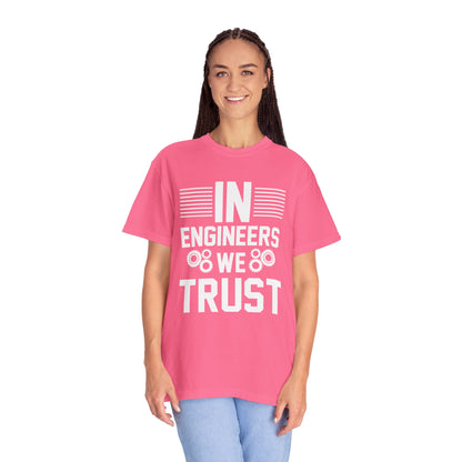 In Engineers We Trust Critical Thinking Problem-Solving Sarcastic Adaptability Unisex Heavy Cotton T-Shirt