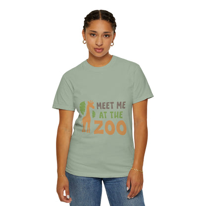 Meet Me At Zoo Wildlife Conservation Tee Animal Welfare Safari Aquarium Outreach Programs Unisex Heavy Cotton T-Shirt