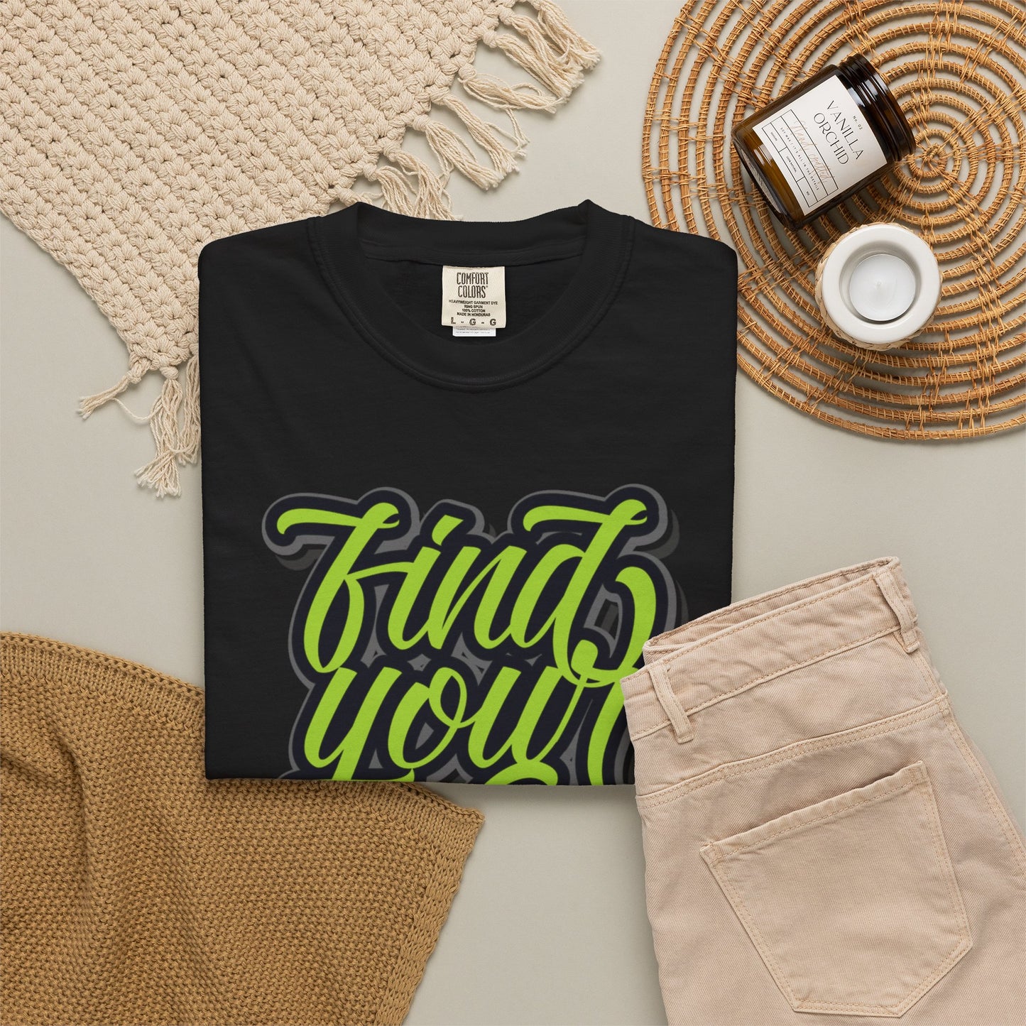 Find Your Way Direction Guidance Tee Exploration Adventure Destination Unisex Heavy Cotton T-Shirt