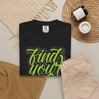 Find Your Way Direction Guidance Tee Exploration Adventure Destination Unisex Heavy Cotton T-Shirt