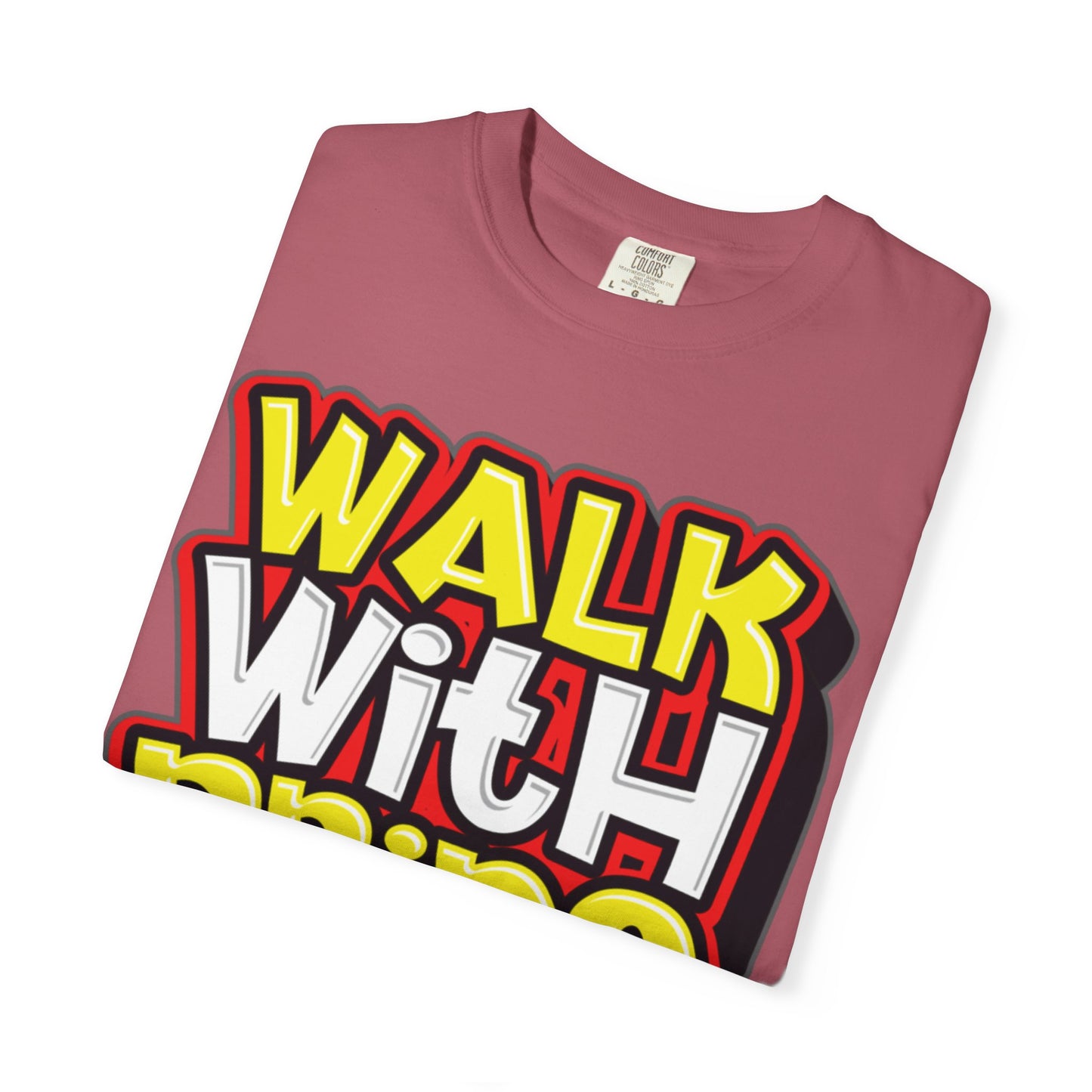 Walk With Pride Confidence Tee Aspiration Mindfulness Integrity Empowerment Unisex Heavy Cotton T-Shirt