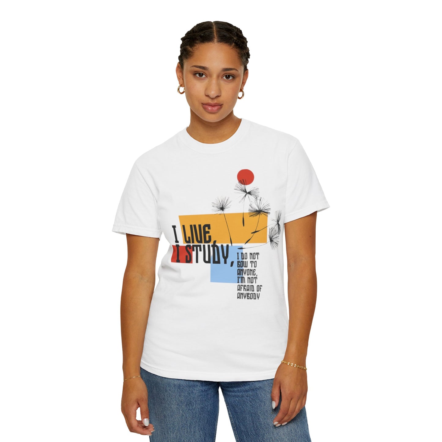 I Live I Study - Unisex Garment-Dyed T-shirt
