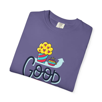 Good Morning Lazy Day Achiever Morning Champion Tee Daily Victory Sleep Defeated Unisex Heavy Cotton T-Shirt