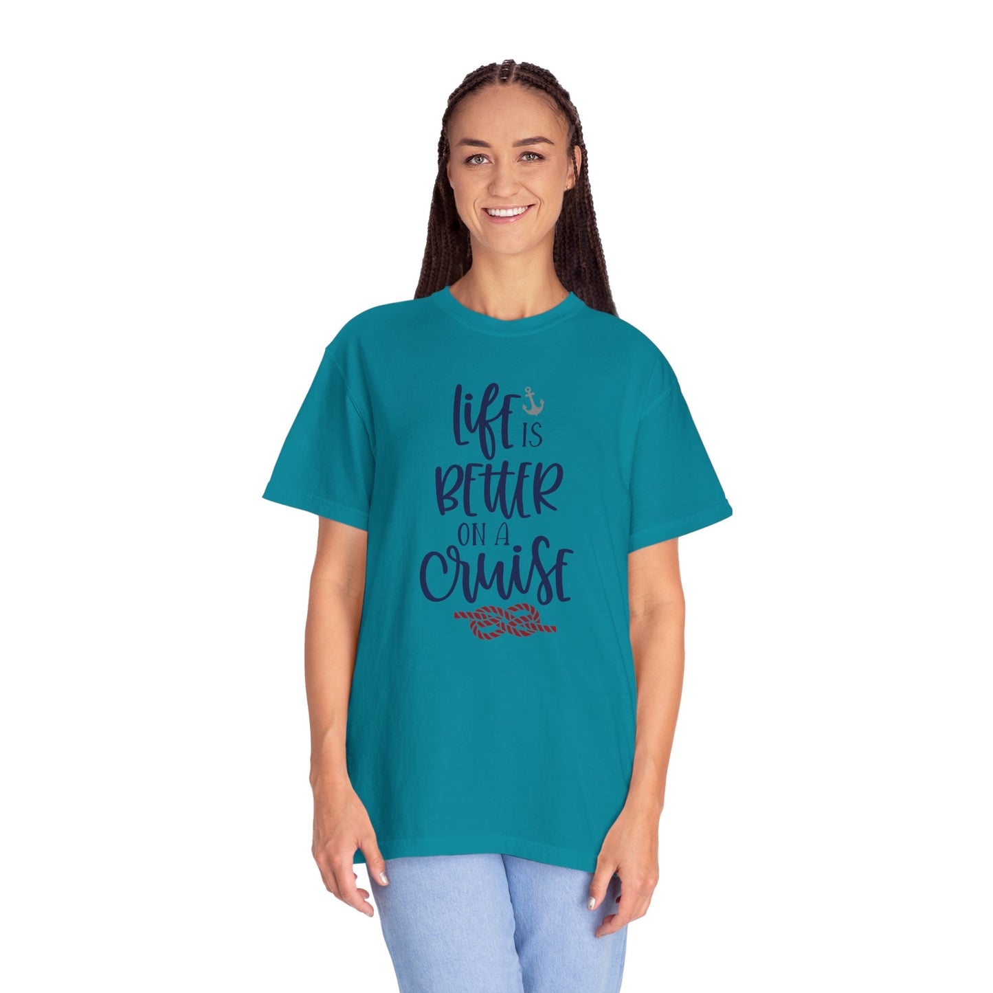 Life Is Better On A Cruise Marine Life Fishermen Seafaring Adventure Lovers Tee Shipman Unisex Heavy Cotton T-Shirt