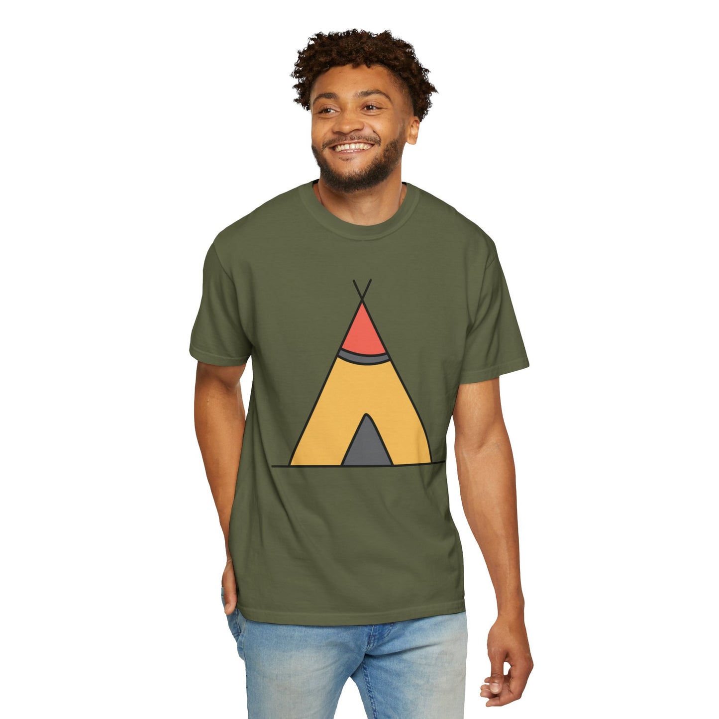 Camping  Adventure Lovers Tee Nature Exploration Bonfire Travel Van Unisex Heavy Cotton T-Shirt