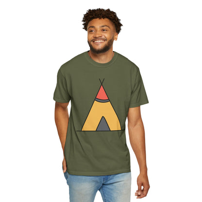Camping  Adventure Lovers Tee Nature Exploration Bonfire Travel Van Unisex Heavy Cotton T-Shirt
