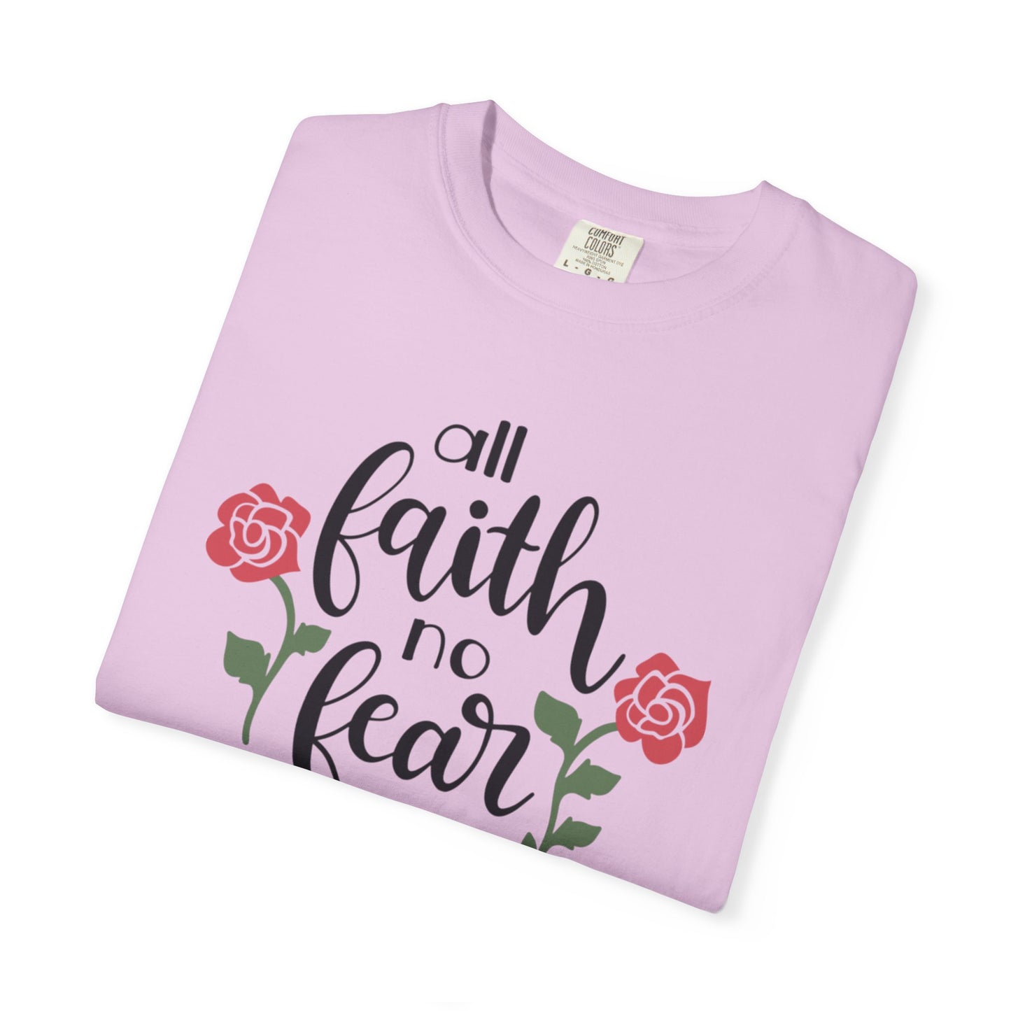 All Faith No Fear Stop Wishing Start Doing Action Goal Setting Modern Tee Achievement Self-Improvement Unisex Heavy Cotton T-Shirt