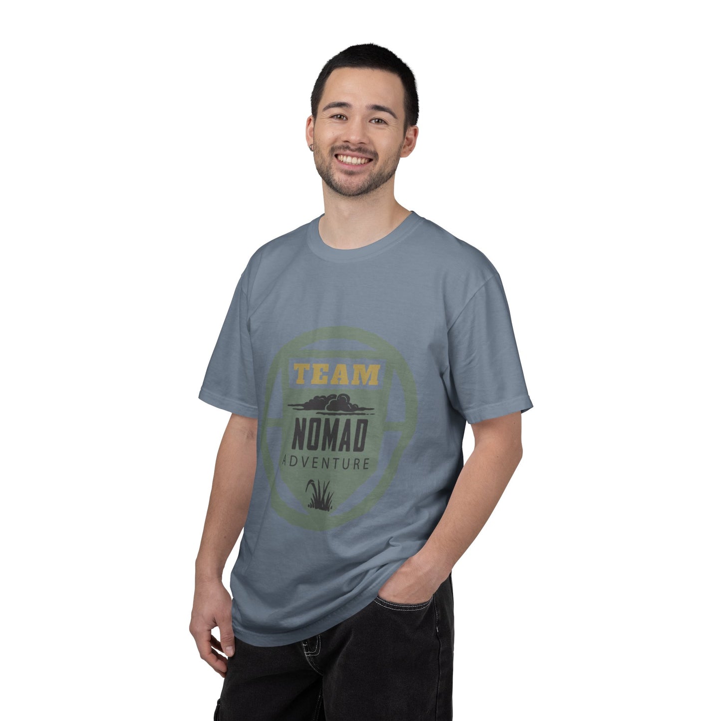Team Nomad Constant Movement Discovery Freedom Adventure Enthusiasts Unisex Heavy Cotton T-Shirt