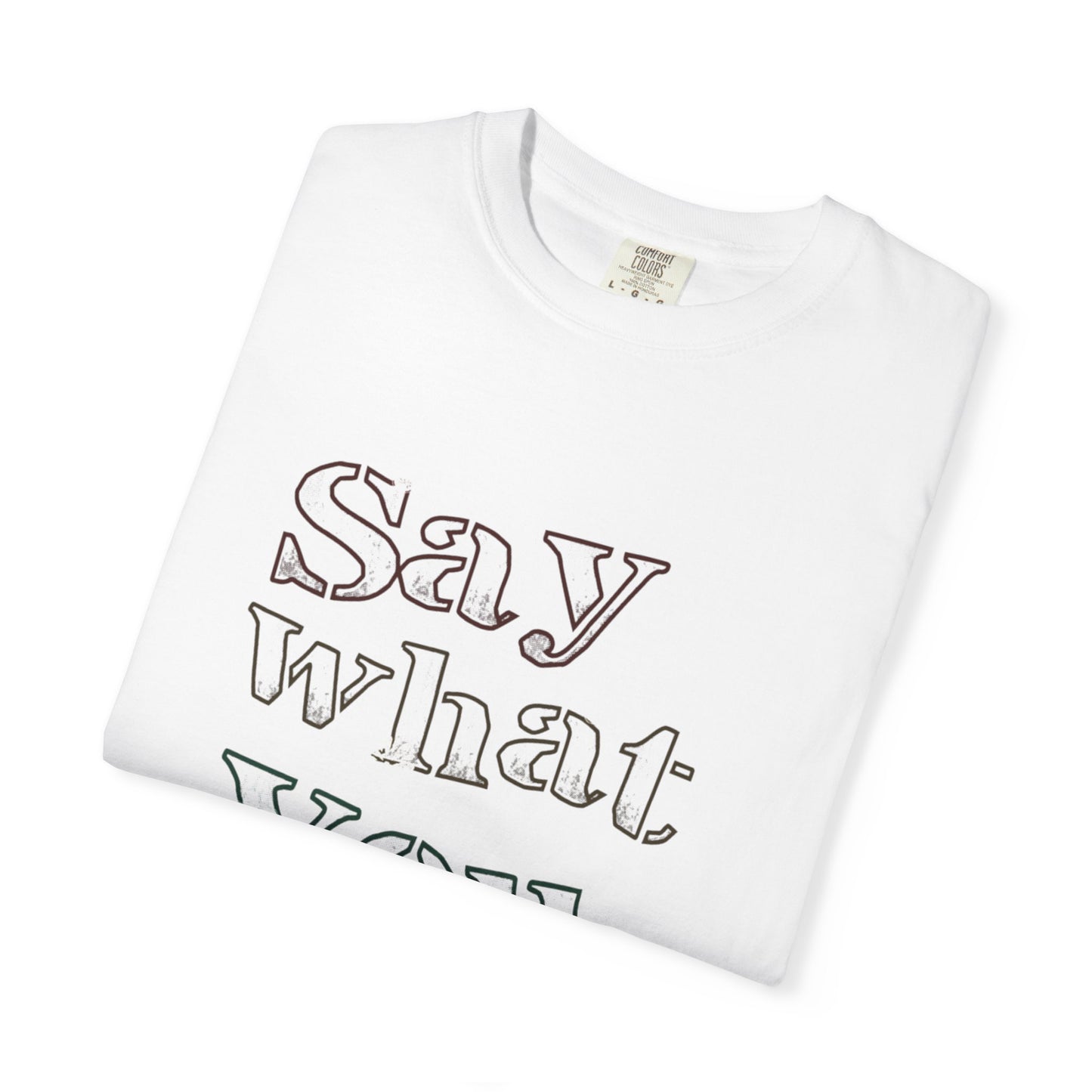 Say What You Feel Dreaming Love Trendy Tee Hug Rainbow Passion Unconditional Soulful Connection Unisex Heavy Cotton T-Shirt