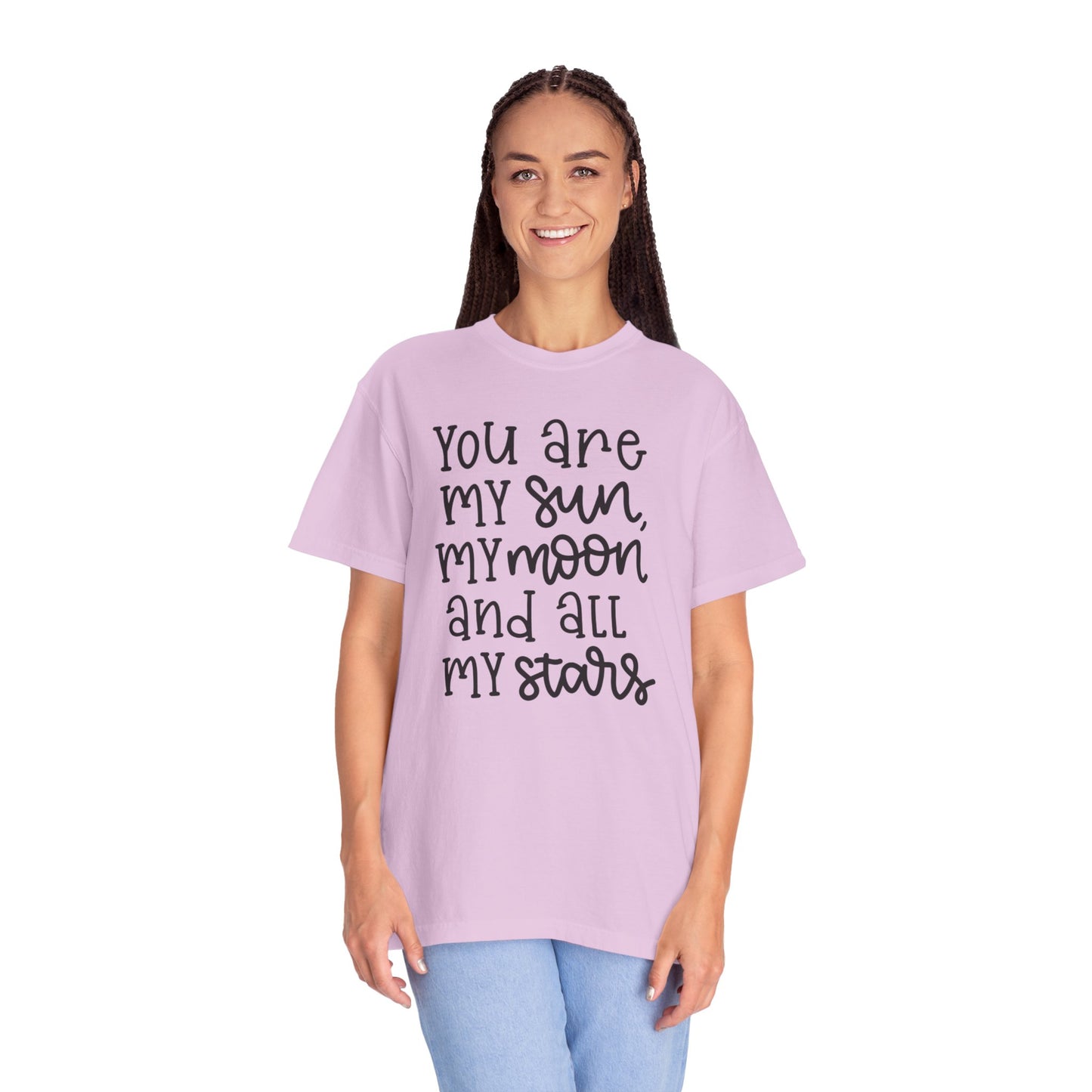 You Are My Sun My Moon And All My Stars Lovers Tee Hug Rainbow Passion Unconditional Soulful Connection Unisex Heavy Cotton T-Shirt