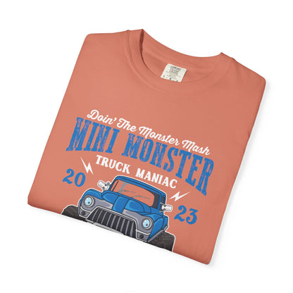 Funny Mini Monster Truck Manic Speed Truck Power Sarcastic Extreme Adventure Four-Wheel Drive Unisex Heavy Cotton T-Shirt