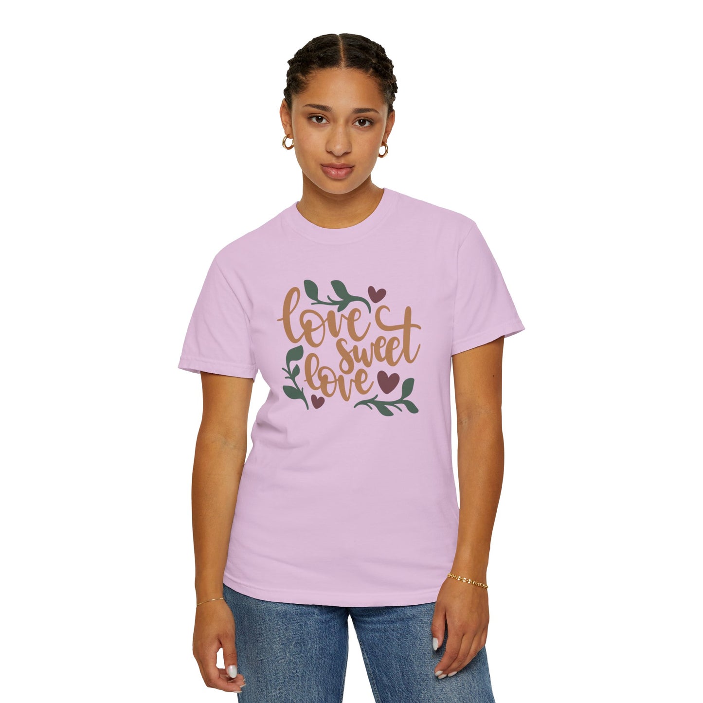 Love Sweet Love Boundless Love Affection Lover’s Tee Infinite Bliss Butterfly Kisses Evergreen Romance Unisex Heavy Cotton T-Shirt