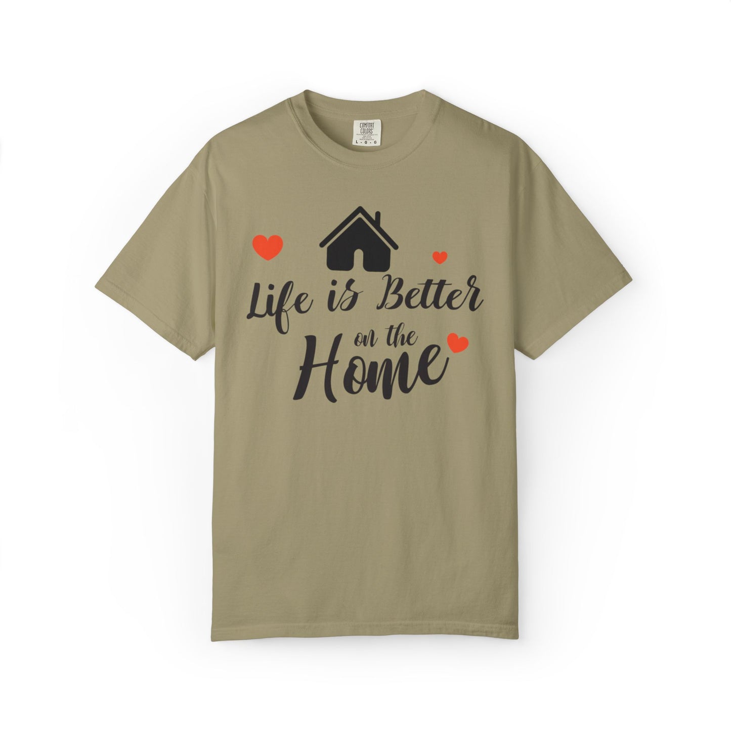 Life Is Better On The Home Peaceful Paradise Tee Cherished Space Heartfelt Haven Unisex Heavy Cotton T-Shirt