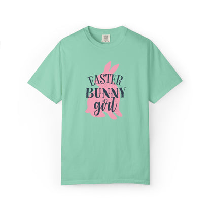Easter Bunny Girl Holy Week Celebration Spring Festival Tee Christian Holiday Excitement Eggs Good Friday  Unisex Heavy Cotton T-Shirt