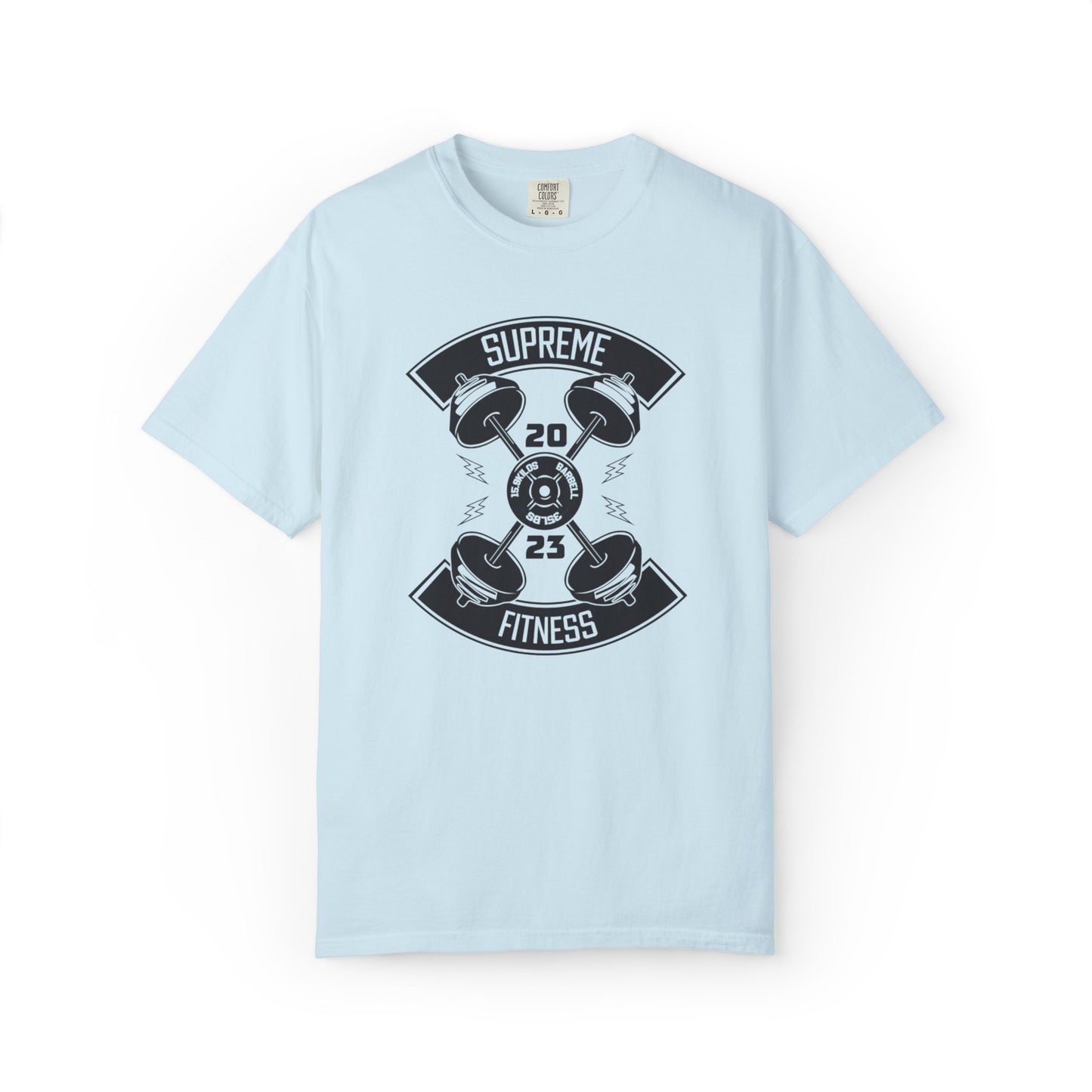 Inspirational Supreme Fitness Body Building Health & Supplements Fitness Lovers Dumbbells Bodybuilders Unisex Heavy Cotton T-Shirt