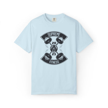 Inspirational Supreme Fitness Body Building Health & Supplements Fitness Lovers Dumbbells Bodybuilders Unisex Heavy Cotton T-Shirt
