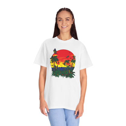 Palm Trees Island Summer Trendy Tee Sunshine Days Ice Cream Summer Camp Beachcombing Anchor Unisex Heavy Cotton T-Shirt