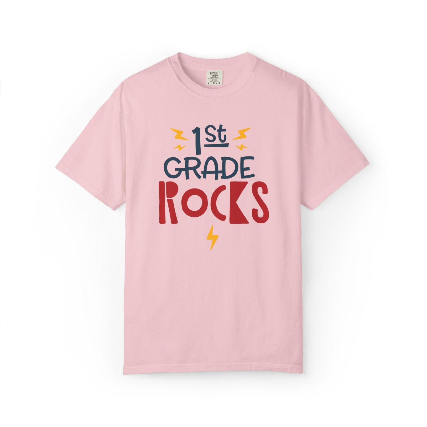 Funny 1st Grade Romeo Learning Legend Super Scholar Junior Geniuses Science Star Student’s Day Unisex Heavy Cotton T-Shirt