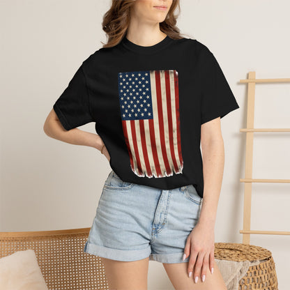 Flag USA - Unisex Garment-Dyed T-shirt