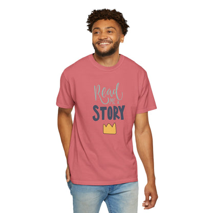 Read Me A Story Time Travel Superhero Parallel Trendy Tee Universe Fiction Connection Grand Parents Unisex Heavy Cotton T-Shirt
