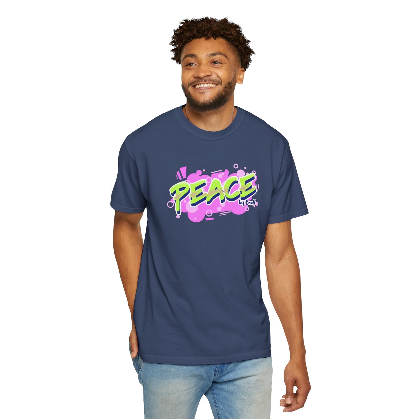 Graffiti Logo Maker Featuring Bubbly Graphics Unisex Heavy Cotton T-Shirt
