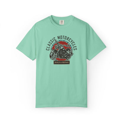 Classic Motorcycles Custom Engine Club Motorbike Lovers Trendy Tee High-speed Rider Adventure Racer Unisex Heavy Cotton T-Shirt