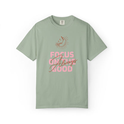 Focus on Good Trendy Tee Travel Addict Exploring Adventurous Tour Lover Tourist Journey Unisex Heavy Cotton T-Shirt