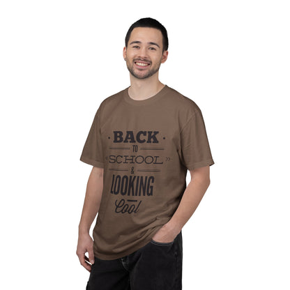 Funny Back To School Looking Cool New Beginning Educational Journey New Classroom Backpack Notebooks Unisex Heavy Cotton T-Shirt